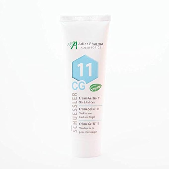 ADLER SCHUESSLER NO 11 MOISTURIZING AND SOOTHING DAY CREAM GEL  SKIN AND NAIL GEL CARE  VEGAN HYDRATING LOTION WITH SILICEA  LIGHTWEIGHT FORMULA WITH QUICK ABSORPTION  ALL SKIN TYPES - 50 ML TUBE - Image 1